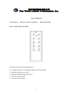 Pan-World Control Technologies, Inc. 7RC04-CF100002 User Manual preview