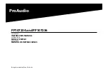 Preview for 1 page of Pana-Pacific ProAudio PP107234 Instruction Manual