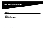 Pana-Pacific TRP Radio TR0004 Instruction Manual preview