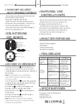 Preview for 19 page of Panacea CM-003F User Manual