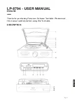 Preview for 3 page of Panacom LP-8794 User Manual