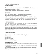 Preview for 3 page of Panacom pa-7250 Slimline User Manual