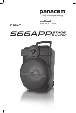 Предварительный просмотр 1 страницы Panacom S66APP STAGE SOUND User Manual