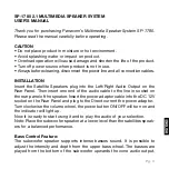 Preview for 3 page of Panacom SP-1780 User Manual