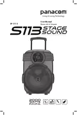 Preview for 1 page of Panacom STAGE SOUND S113 User Manual