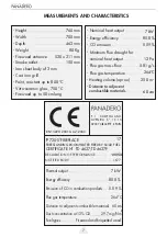 Предварительный просмотр 9 страницы Panadero 19050 Usage And Maintenance Instructions