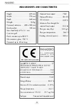 Preview for 9 page of Panadero 19080 Usage And Maintenance Instructions