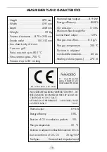 Preview for 10 page of Panadero ALLEGRO Usage And Maintenance Instructions