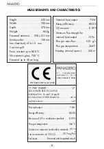 Предварительный просмотр 8 страницы Panadero C-720-S Usage And Maintenance Instructions