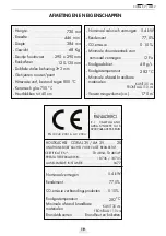 Preview for 19 page of Panadero CORAL 3V Usage And Maintenance Instructions