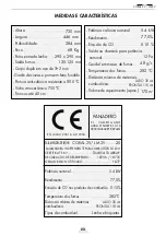 Preview for 23 page of Panadero CORAL 3V Usage And Maintenance Instructions