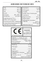 Preview for 31 page of Panadero CORAL 3V Usage And Maintenance Instructions