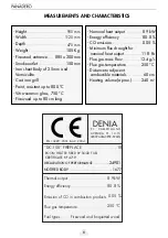 Preview for 8 page of Panadero DENIA DC-100 Usage And Maintenance Instructions