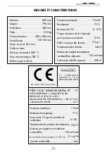 Preview for 11 page of Panadero HARMONIE Usage And Maintenance Instructions