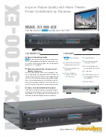 Panamax M5100-EX Specifications preview