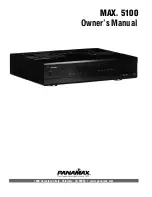 Panamax M5100 Owner'S Manual preview