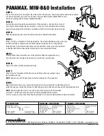 Panamax MIW-B&O MIW010 Specifications preview