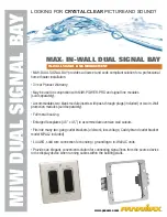 Panamax MIW-DUAL-SIGNAL-BAY Datasheet preview