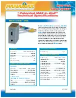 Panamax MIW-VGA Technical Specifications preview