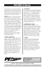 Preview for 2 page of Panamax PF Power Max-In-Wall MIW-SURGE-1G Installation Instructions