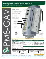 Preview for 1 page of Panamax PM8-GAV Specifications