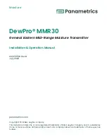 Preview for 3 page of Panametrics DewPro MMR30 Installation & Operation Manual