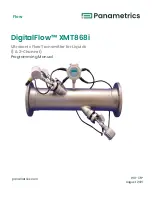 Panametrics DigitalFlow XMT868i Programming Manual preview