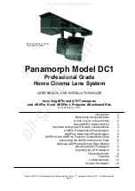 Panamorph DC1 User Manual And Installation Manual preview