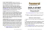 Panamorph DCR-J1-ST Installation Manual preview