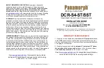 Panamorph DCR-S4-ST Installation Manual preview