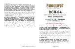 Panamorph DCR-S4 Installation Manual preview