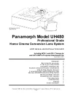 Panamorph UH480 User Manual And Installation Manual preview