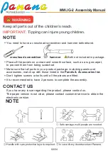 Предварительный просмотр 2 страницы panana MWJG-2 Assembly Manual