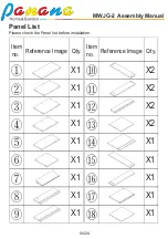 Предварительный просмотр 4 страницы panana MWJG-2 Assembly Manual