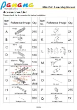 Предварительный просмотр 5 страницы panana MWJG-2 Assembly Manual