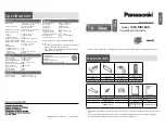 Предварительный просмотр 1 страницы Panasonic 1000-RI0160U Operating Instructions Manual