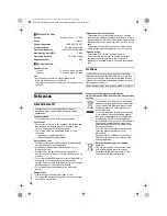 Preview for 16 page of Panasonic 1173396 Operating Instructions Manual