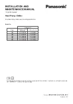 Preview for 1 page of Panasonic 140 Installation And Maintenance Manual