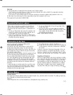 Preview for 5 page of Panasonic 160G Operating Instructions Manual