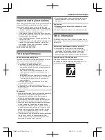 Предварительный просмотр 7 страницы Panasonic 2 Line KX-TG9541C Operating Instructions Manual