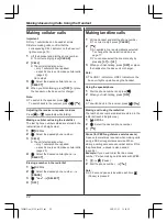 Предварительный просмотр 22 страницы Panasonic 2 Line KX-TG9541C Operating Instructions Manual