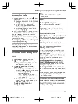 Предварительный просмотр 23 страницы Panasonic 2 Line KX-TG9541C Operating Instructions Manual