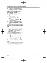 Предварительный просмотр 26 страницы Panasonic 2 Line KX-TG9541C Operating Instructions Manual