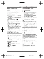 Предварительный просмотр 27 страницы Panasonic 2 Line KX-TG9541C Operating Instructions Manual