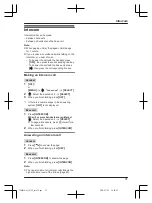 Предварительный просмотр 31 страницы Panasonic 2 Line KX-TG9541C Operating Instructions Manual