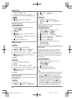 Предварительный просмотр 34 страницы Panasonic 2 Line KX-TG9541C Operating Instructions Manual