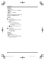 Предварительный просмотр 36 страницы Panasonic 2 Line KX-TG9541C Operating Instructions Manual