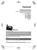 Preview for 1 page of Panasonic 2-LINE KX-TG9551 Series Operating Instructions Manual