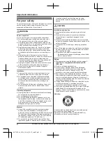 Preview for 6 page of Panasonic 2-LINE KX-TG9551 Series Operating Instructions Manual