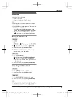 Preview for 31 page of Panasonic 2-LINE KX-TG9551 Series Operating Instructions Manual